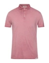 Brooksfield Polo Shirts In Pink