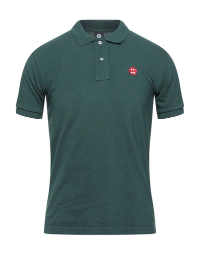 Aspesi Polo Shirts In Dark Green