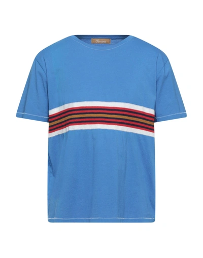 Obvious Basic T-shirts In Blue