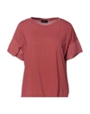 Roberto Collina T-shirts In Brick Red