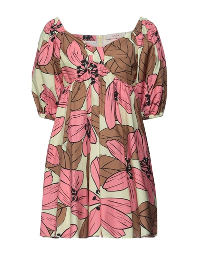 Jucca Short Dresses In Light Yellow