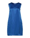 European Culture Short Dresses In Blue