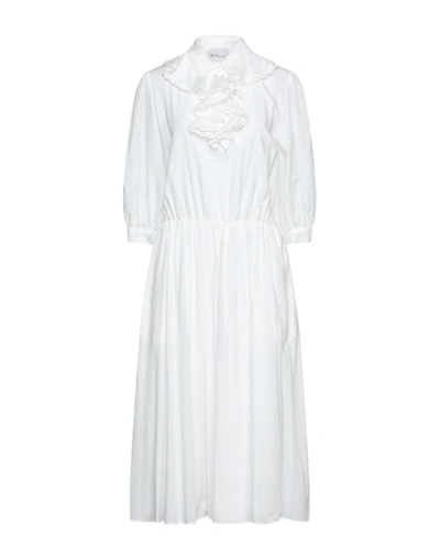 Be Blumarine Midi Dresses In White