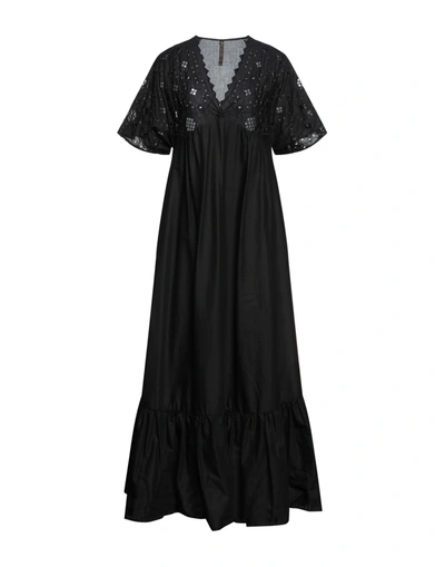 Manila Grace Long Dresses In Black