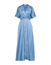Simona-a Long Dresses In Pastel Blue