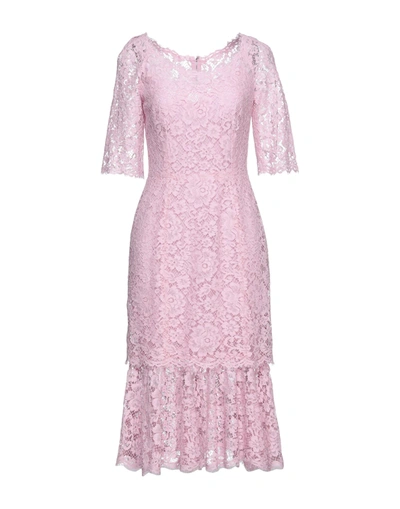 Dolce & Gabbana Midi Dresses In Pink
