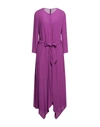 Manila Grace Midi Dresses In Purple