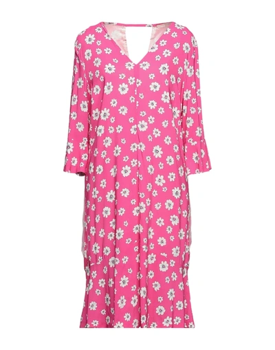 Seventy Sergio Tegon Midi Dresses In Pink