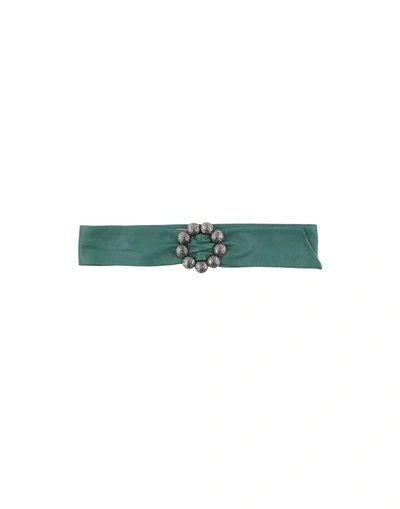 Maison Margiela Belts In Emerald Green