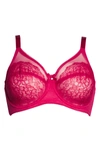 Wacoal Retro Chic Full Figure Underwire Bra In Persian Red