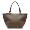 The Row Women's Park Three Leather Tote In Grey