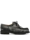 PARABOOT BLACK MICHAEL LACE-UP LOAFERS