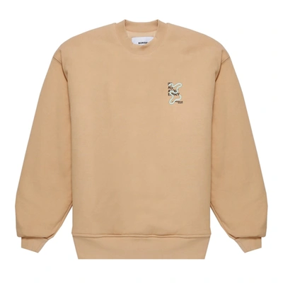 Bonsai Beige Cotton Sweatshirt In Brown