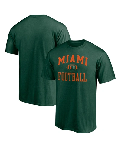 Fanatics Men's Green Miami Hurricanes First Sprint Team T-shirt
