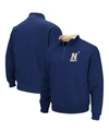 Colosseum Men's Navy Navy Midshipmen Tortugas Team Logo Quarter-zip Jacket In Navy