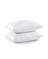 UNIKOME 2-PACK MEDIUM SOFT GOOSE DOWN AND FEATHER GUSSETED PILLOW, STANDARD