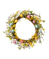 Glitzhome 22"d Easter Egg Wreath In Multi