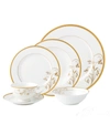 LORREN HOME TRENDS DINNERWARE BONE CHINA, SERVICE FOR 4 BY LORREN HOME TRENDS, SET OF 24