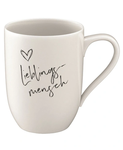 Villeroy & Boch Lieblingsmensch Statement Mug In White