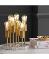 Jonathan Y Designs Pleiades 13.5in Modern Led Accent Lamp In Brass Gold-tone