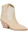 Dolce Vita Women's Nashe Pointed Booties In Vanilla Nubuck