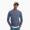 Naadam Cashmere Waffle Crewneck Sweater In Slate Blue