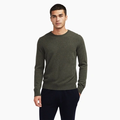 Naadam Wool & Cashmere-blend Crewneck Sweater In Green