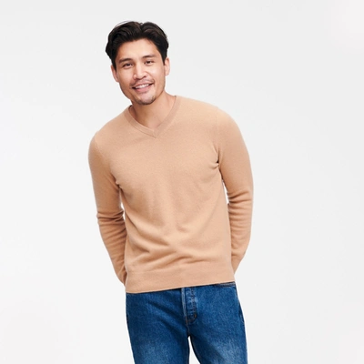 Naadam The Original Cashmere V-neck Sweater Men's In Camel