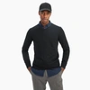 Naadam Fancy Cashmere Long Sleeve V-neck In Black