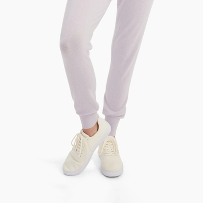 Naadam Merino Cashmere Lace Up Sneakers In White