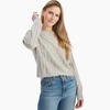 Naadam Cashmere Ribbed Cropped Sweater In Cement