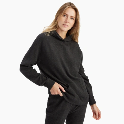 Naadam Cafe Cotton Cashmere Oversized Hoodie In Smoke