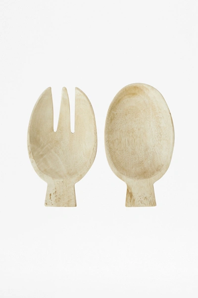 French Connection Sun Bleach Wooden Salad Server