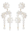 SOPHIE BILLE BRAHE FONTAINE MARGUERITE 14KT GOLD EARRINGS WITH PEARLS