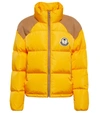 Moncler Genius 8 Moncler Palm Angels Yellow Down Kelsey Jacket In Yellow Brown