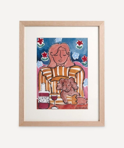 Willemien Bardawil Always Time For Wine Please Framed Print In Assorted