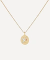 Cece Jewellery 18ct Gold The Dove And Rose Diamond Pendant Necklace In Gold