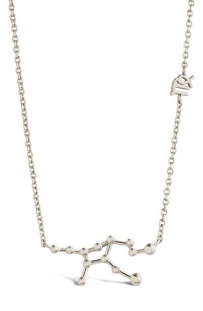 Sterling Forever 14k Gold Plated Station Constellation Pendant Necklace In Silver - Virgo