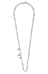 UNODE50 SILVER PLATED BEADED NECKLACE