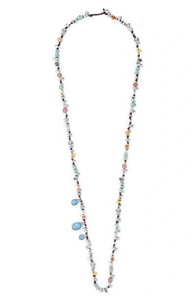 Unode50 Silver Plated Beaded Necklace