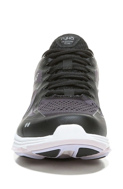 Ryka Fempower Devotion Pro Walking Sneaker In Black / Grey