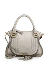 Chloé Women's Marcie Large Leather Satchel In Cashmere Grey