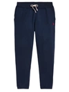 Polo Ralph Lauren Cotton Fleece Athletic Pants In Grey