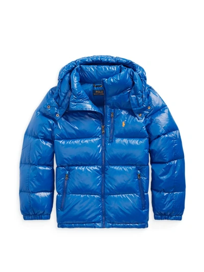 Polo Ralph Lauren Kids' Little Boy's Glossed Down Jacket In Blue