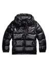 Polo Ralph Lauren Kids' Little Boy's Glossed Down Jacket In Black