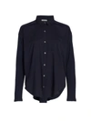 Splendid Paige Button-up Shirt In Navy