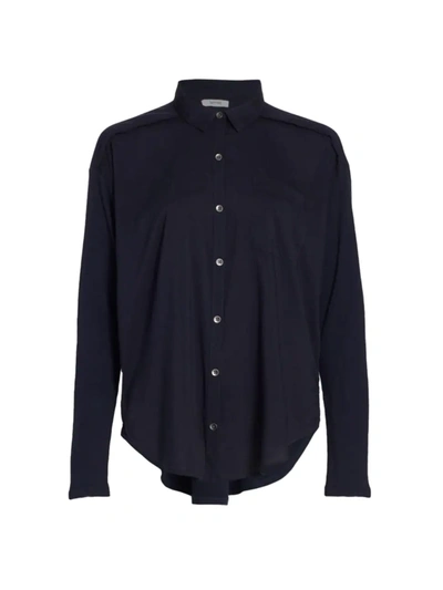 Splendid Paige Button-up Shirt In Navy