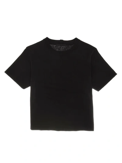 Helmut Lang Women's Cotton Cropped T-shirt In Black