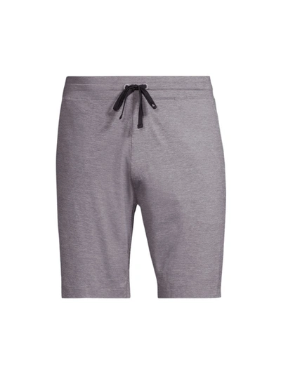 Greyson Guide Drawstring Shorts In Light Grey Heather