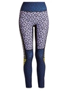 VERSACE WOMEN'S LA GRECA PRINTED LEGGINGS